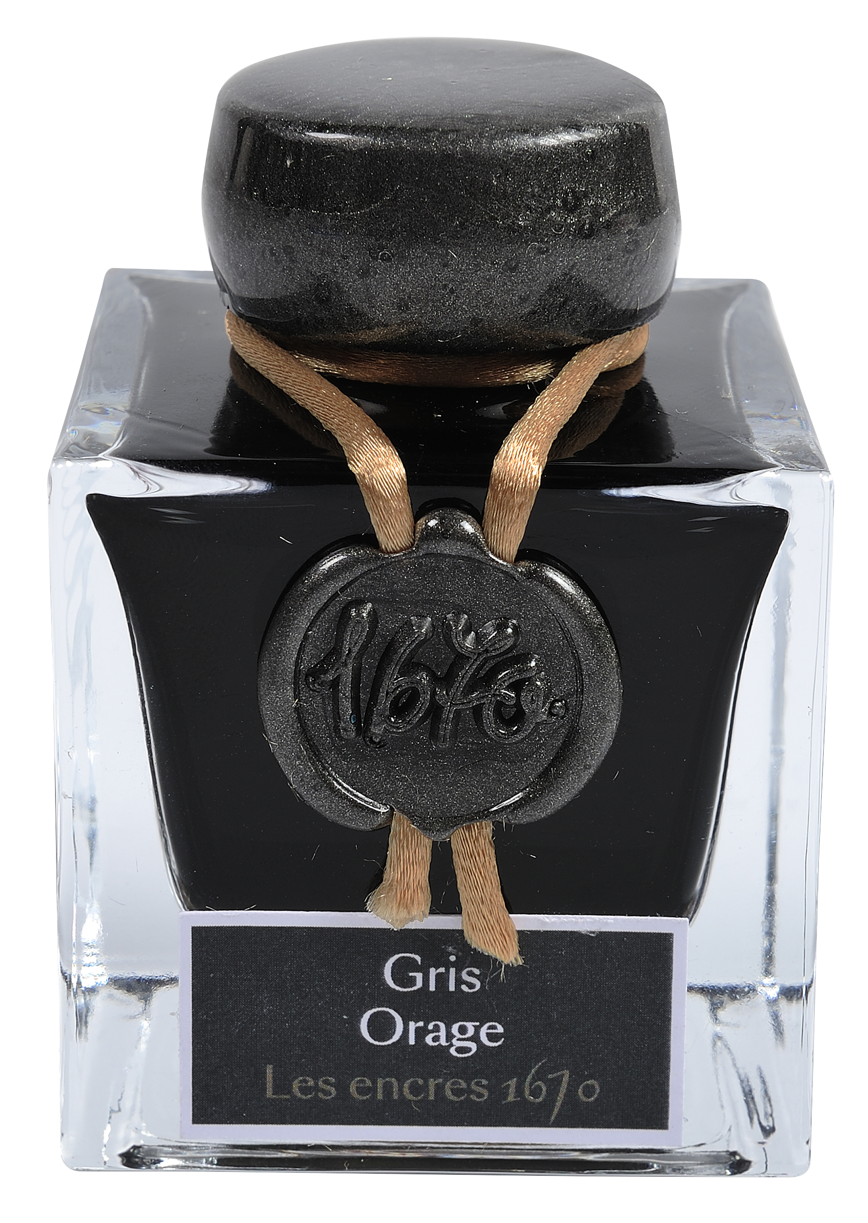 Jacques Herbin 1670 Collection Prestige Writing Ink 50ml - Gris Orage (Stormy Grey)