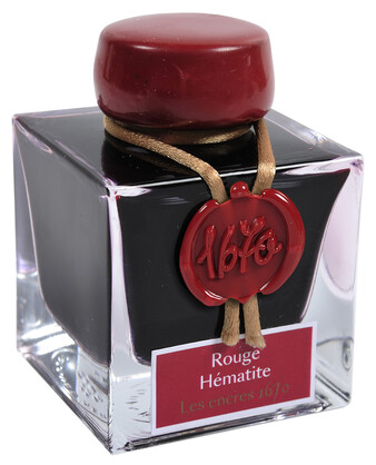 Jacques Herbin 1670 Collection Prestige Writing Ink 50ml - Rouge Hematite (Hermatite Red)