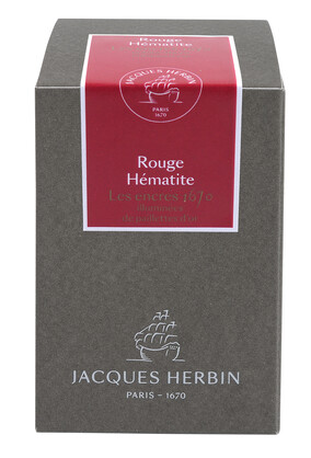 Jacques Herbin 1670 Collection Prestige Writing Ink 50ml - Rouge Hematite (Hermatite Red)