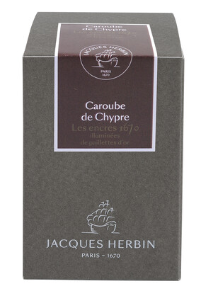Jacques Herbin 1670 Collection Prestige Writing Ink 50ml - Caroube De Chypre (Carob of Cyprus)