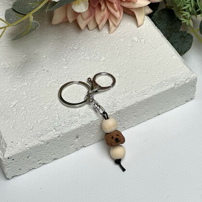 Cavoodle keyring - handmade polymer clay cavoodle keychain