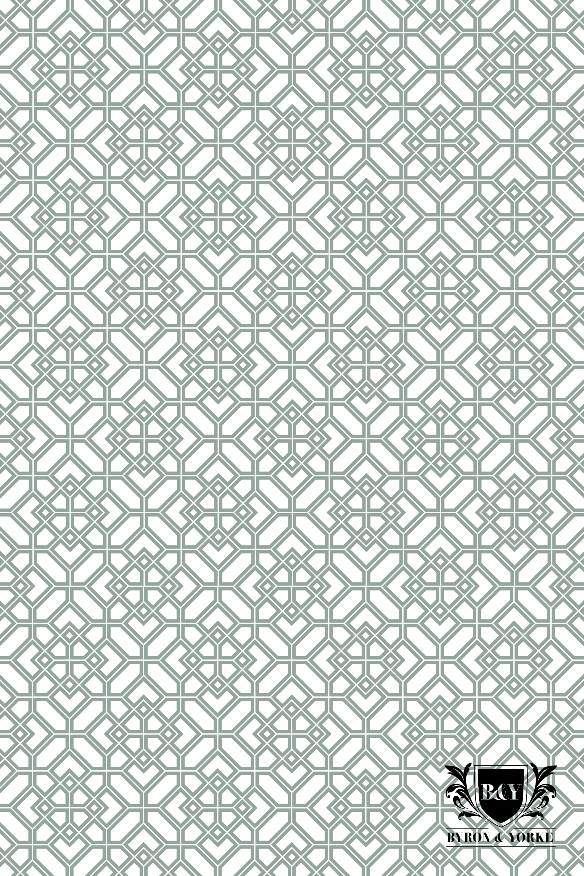 Giftboxed Microfibre Tea Towel Sage Geo