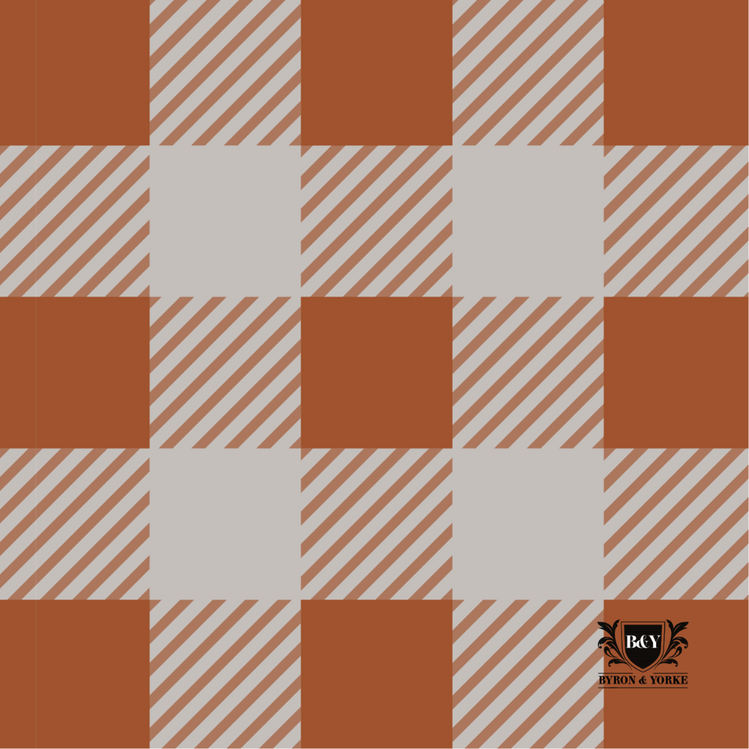 Ginger Gingham Cocktail Napkin