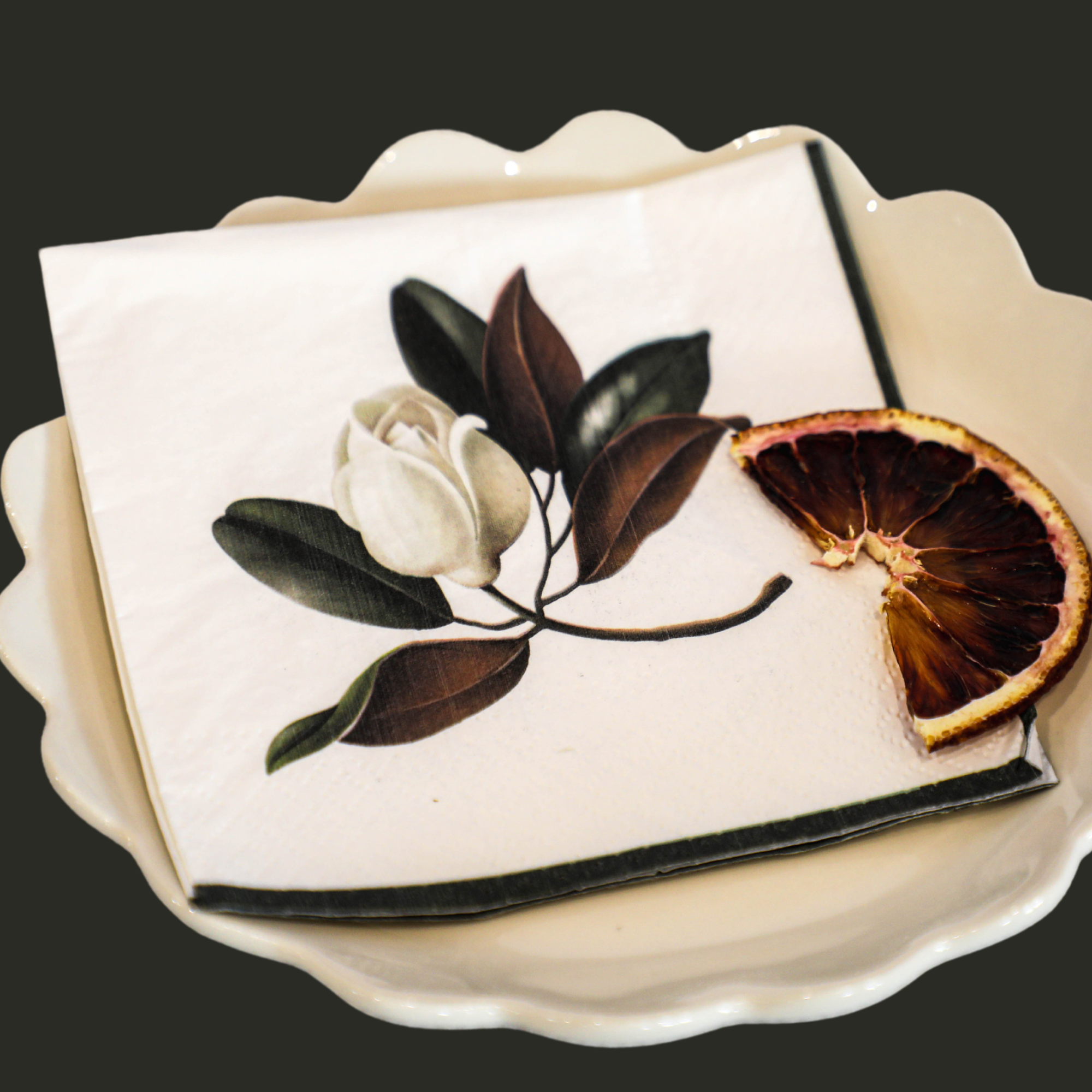 Magnolia Cocktail Napkin