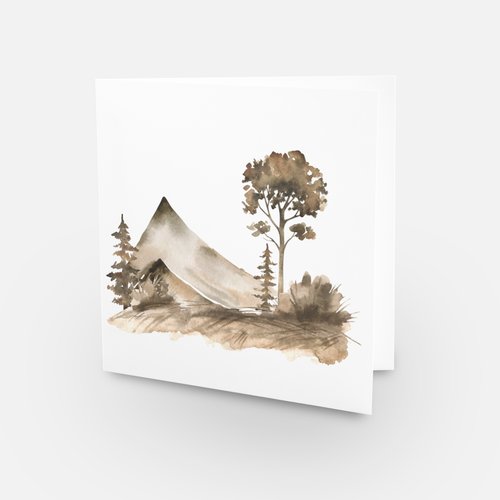 B&Y In The Woods Card Set of 4