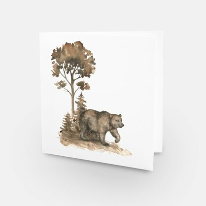 B&Y In The Woods Card Set of 4
