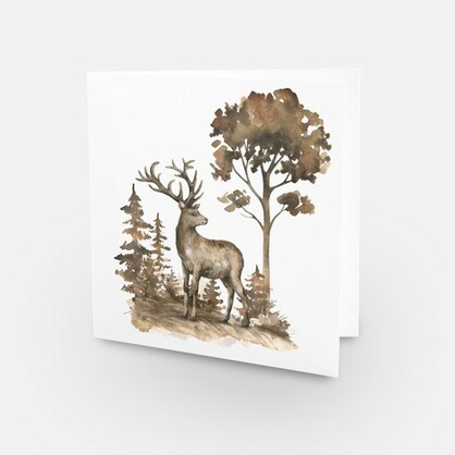 B&Y In The Woods Card Set of 4