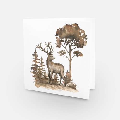 B&Y In The Woods Card Set of 4