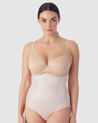 Skin Benefit Ultra High Waist Shaping Brief with Aloe in Cameo Rose