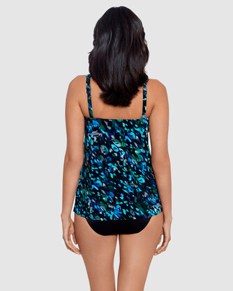 Sophisticat Mirage Loose Fit Slimming Underwired Tankini Top in Multi