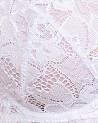 Arum Underwire Longline Lace Bustier Bra in White