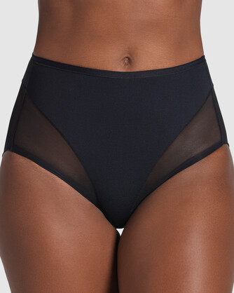 Truly Undetectable Comfy Sheer Shaping Brief In Black