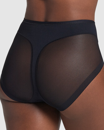 Truly Undetectable Comfy Sheer Shaping Brief In Black