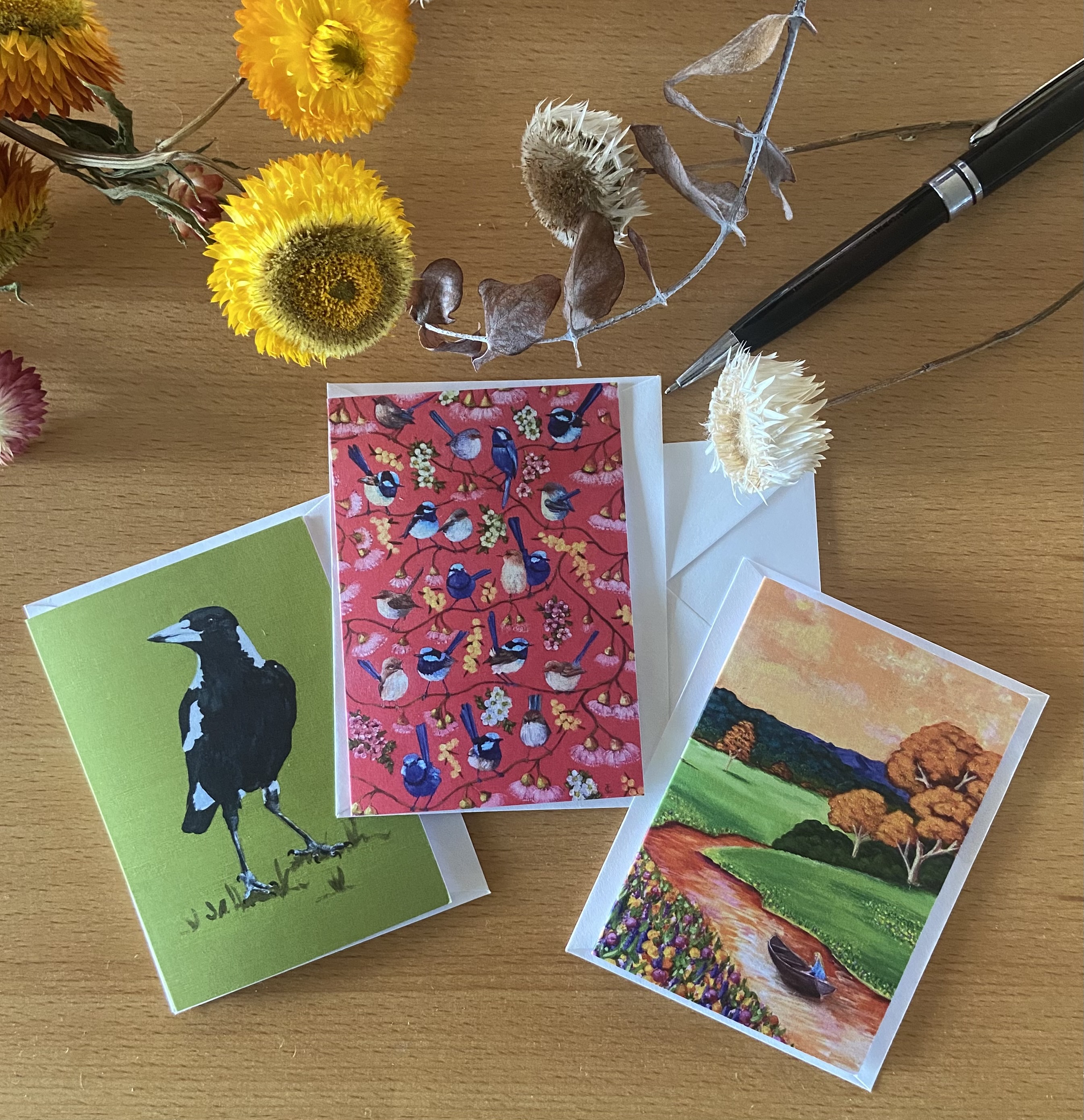 Rosy Wrens Mini Card