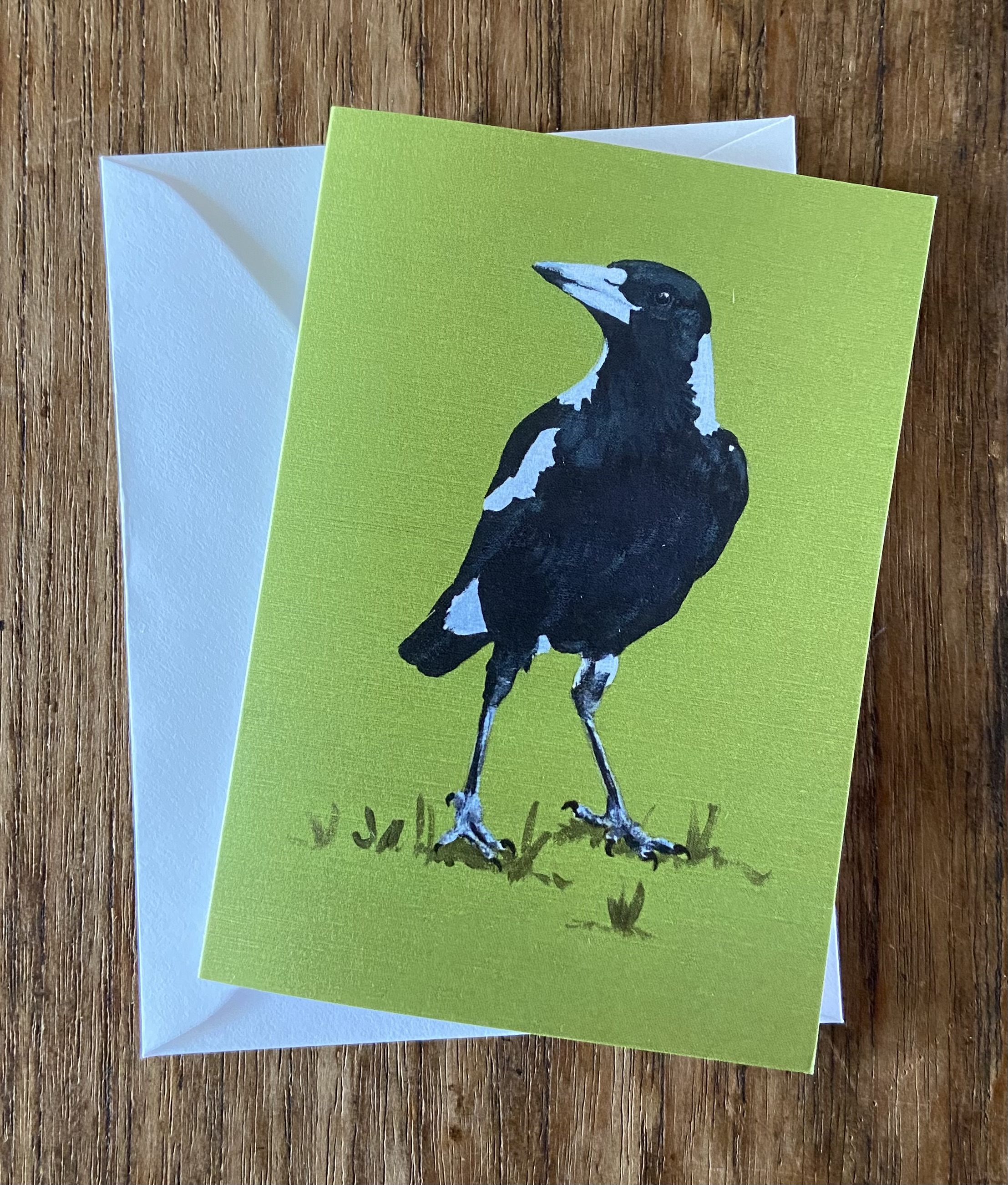 Green Magpie Mini Card