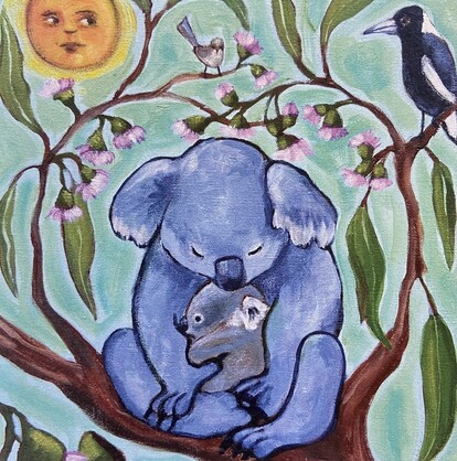 Mum & Bub Koalas Premium Greeting Card