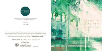 Fearless - Greeting Card Jodie Westall