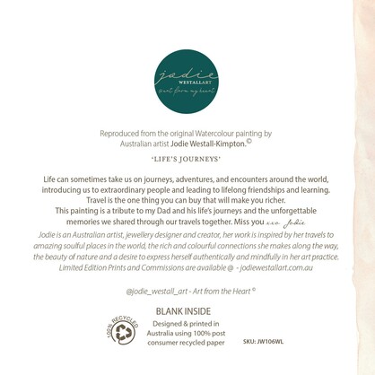 'Life's Journey' - Greeting Card