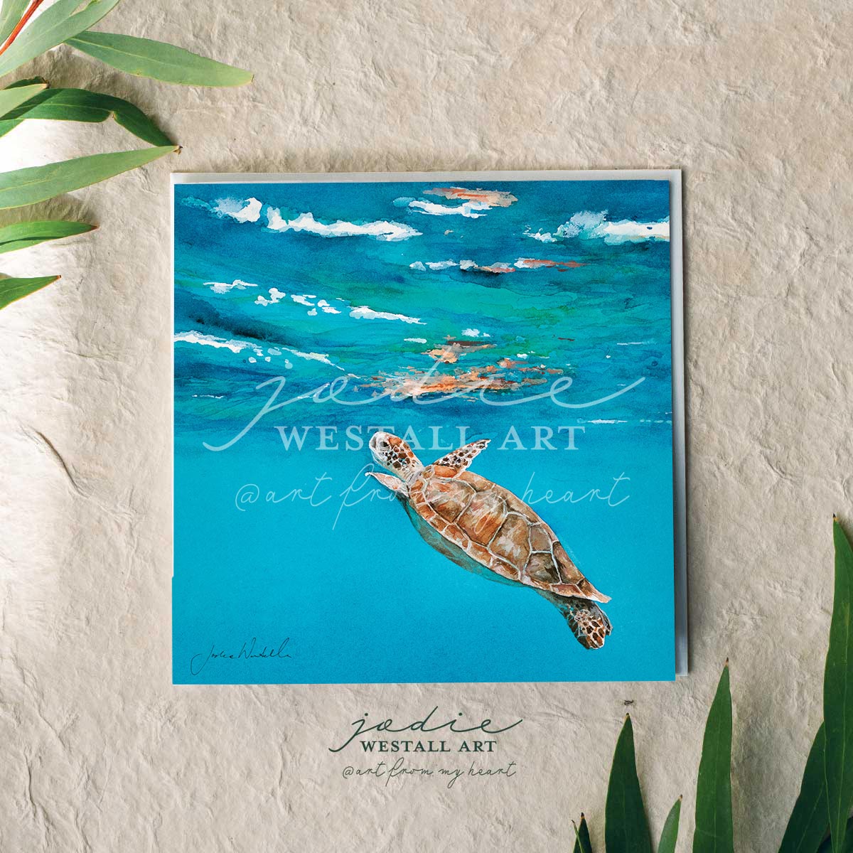 'Under the Surface' - Artist Greeting Card