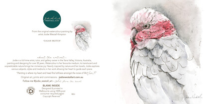 'Galah Sketch' - Artist Greeting Card