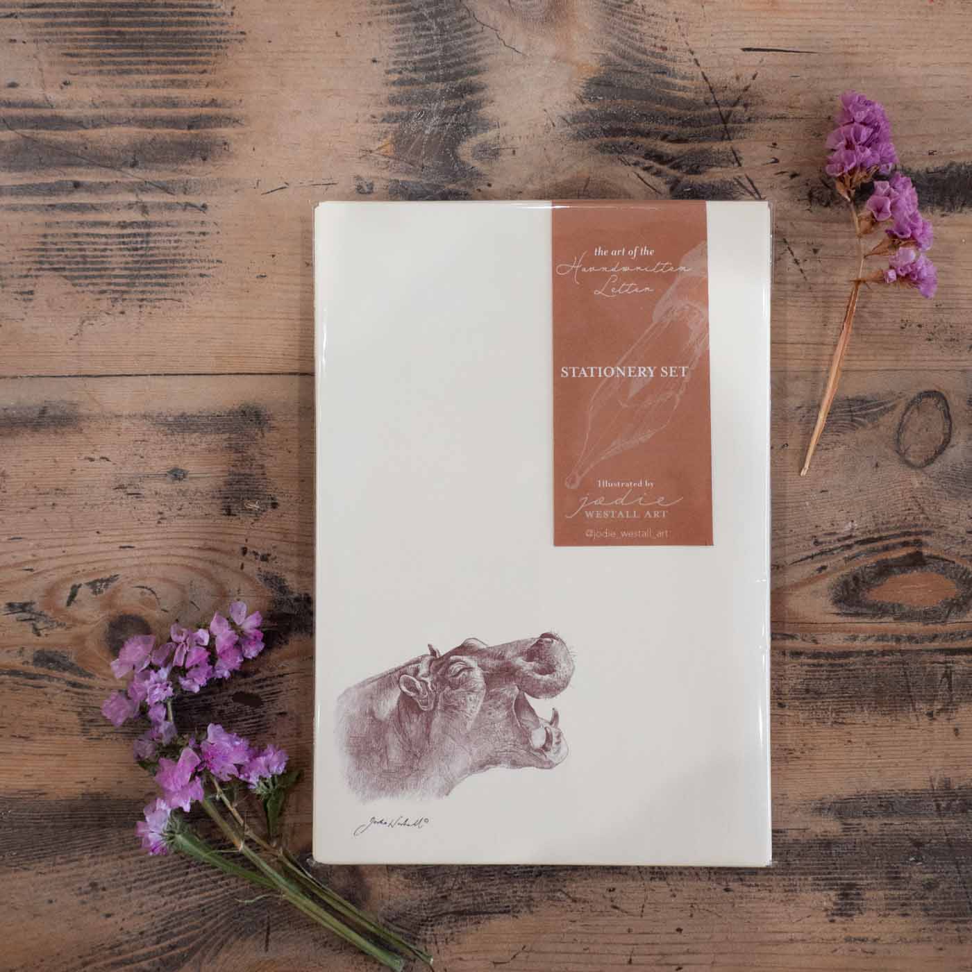 Hippo - Artist 20 Sheet Stationery Set