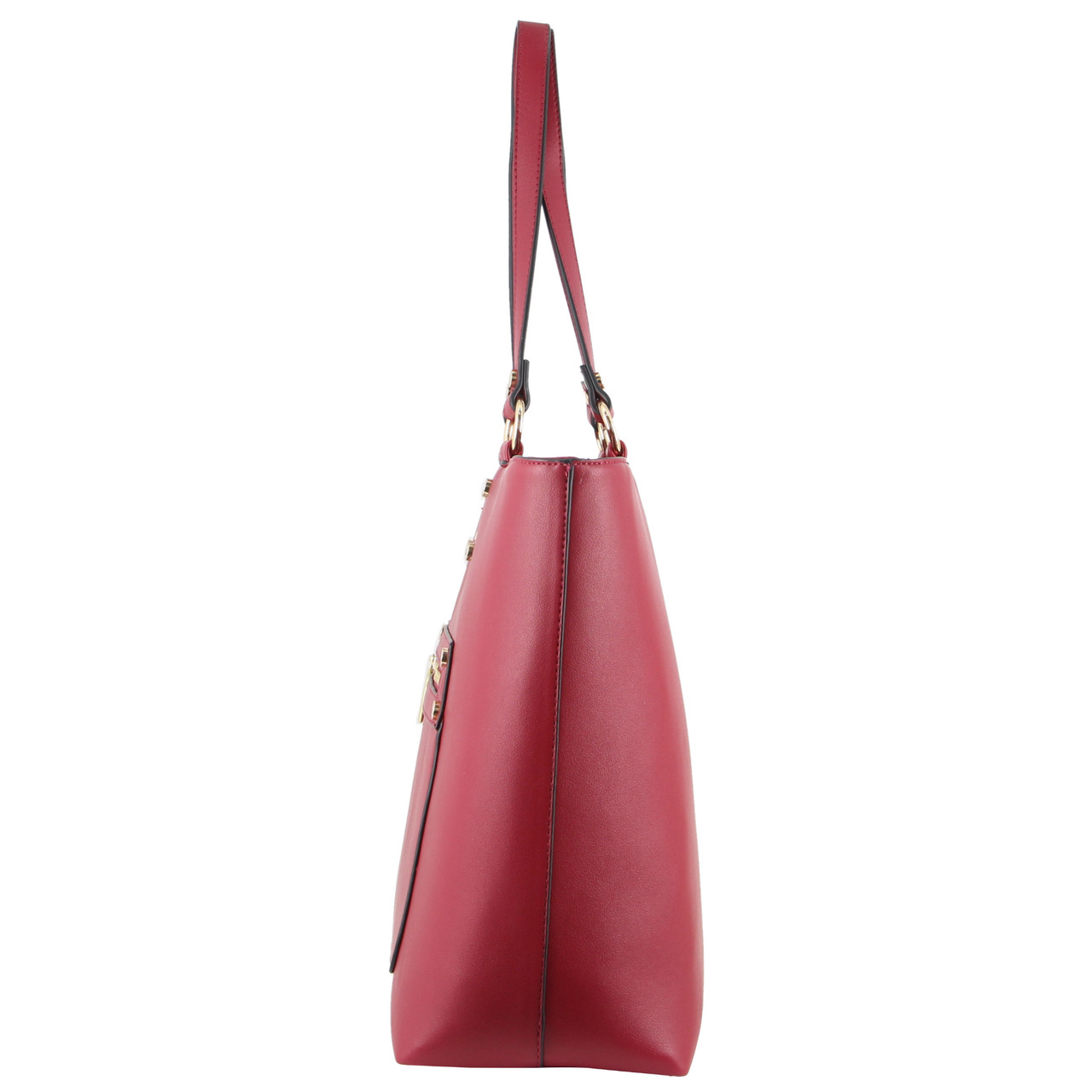 Milleni Ladies Fashion Tote Handbag in Red