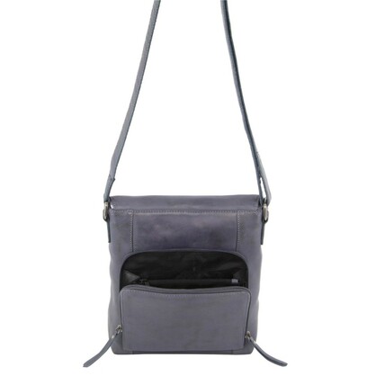 Milleni Ladies Nappa Leather Cross-Body Bag in Teal