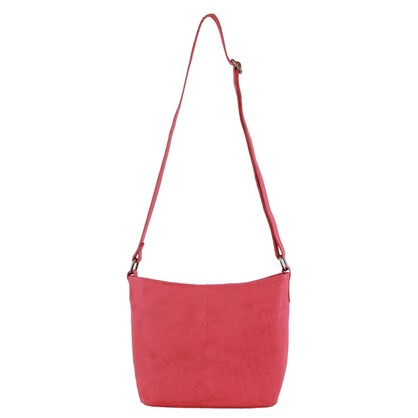 Milleni Ladies Nappa Leather Cross-Body Bag in Pink