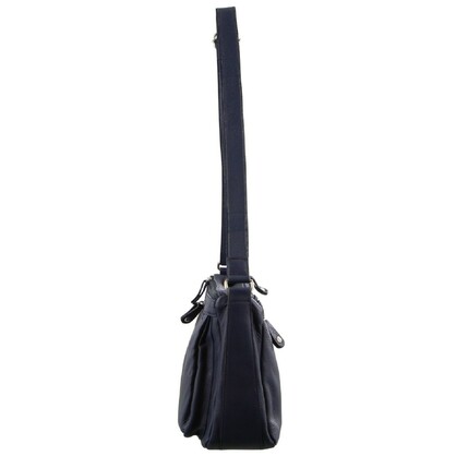 Milleni Ladies Nappa Leather CrossBody Bag in Navy