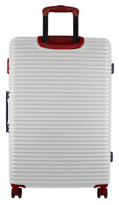 Hard-shell 4-Wheel 76cm LARGE Suitcase in White