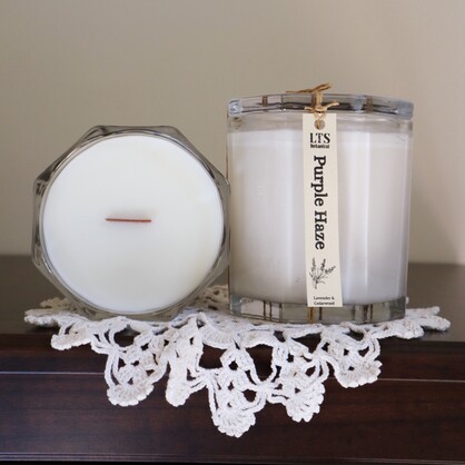 Purple Haze Wood Wick Candle