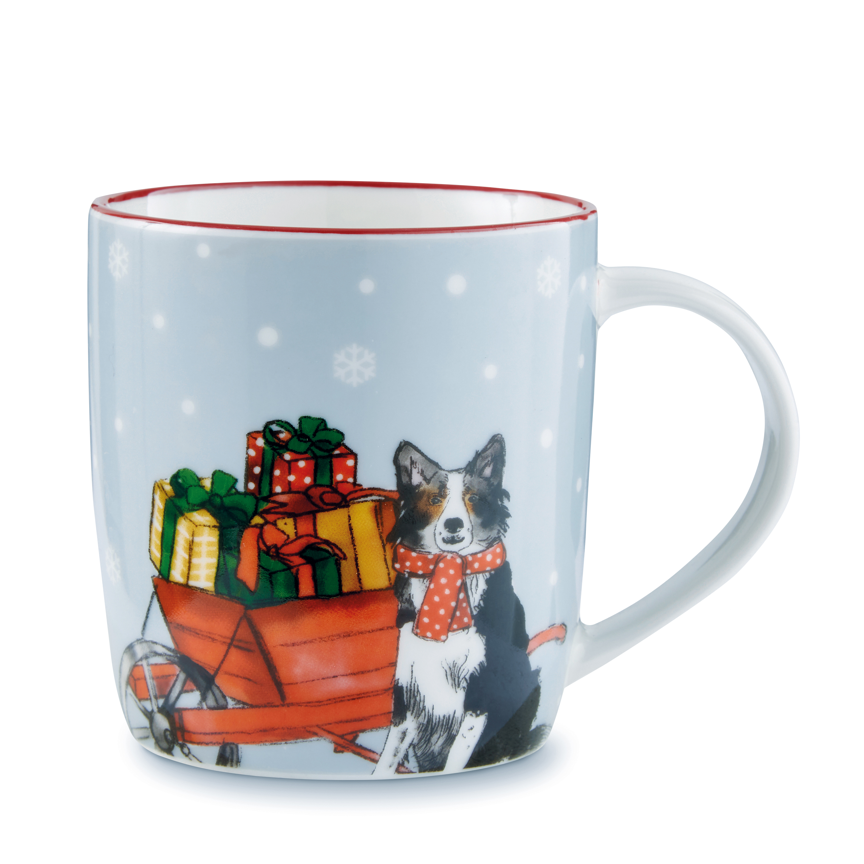 CHRISTMAS ON THE FARM -  Barrel Mug - Dog