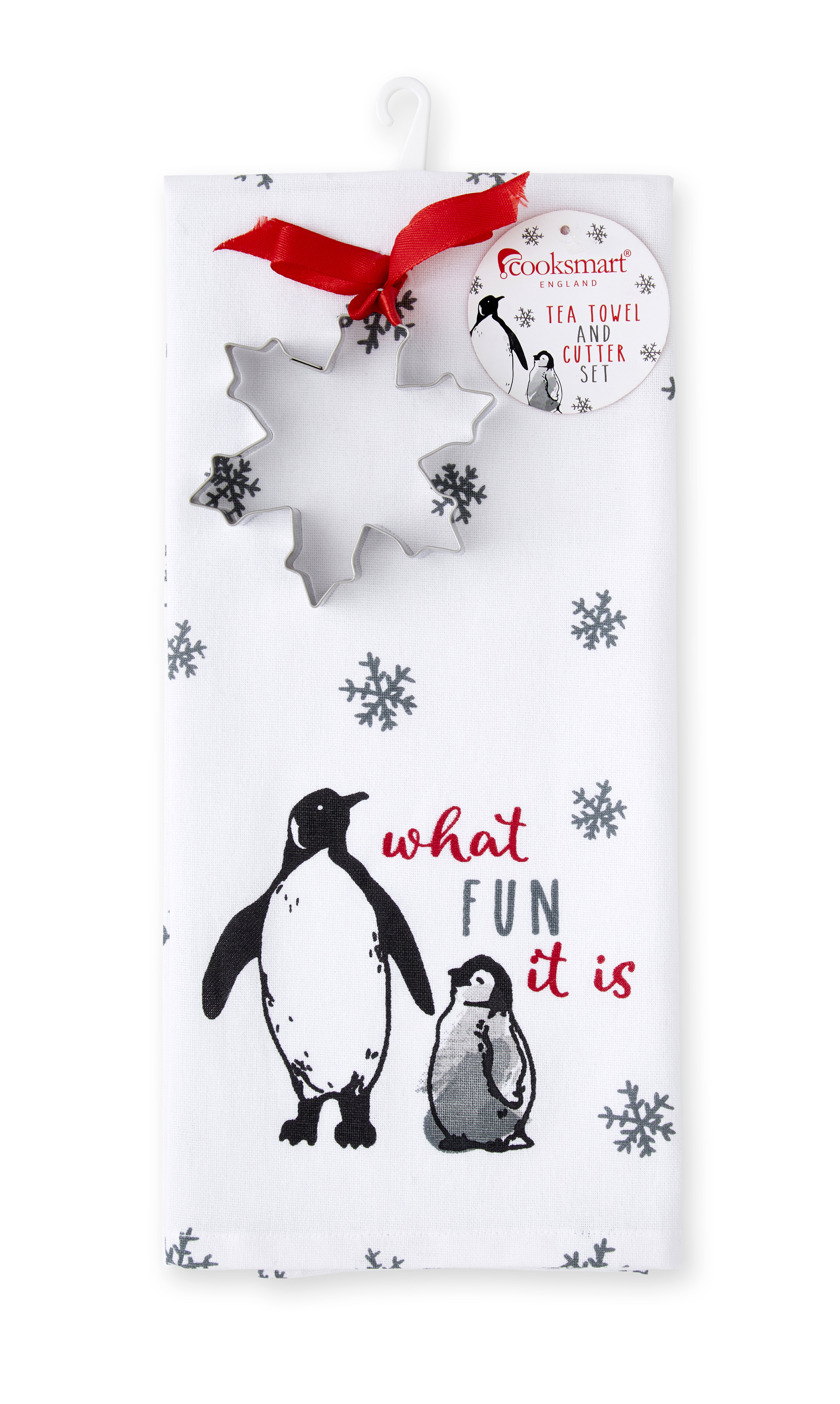 CHRISTMAS SETS -  What Fun Tea Towel & Cutter Set