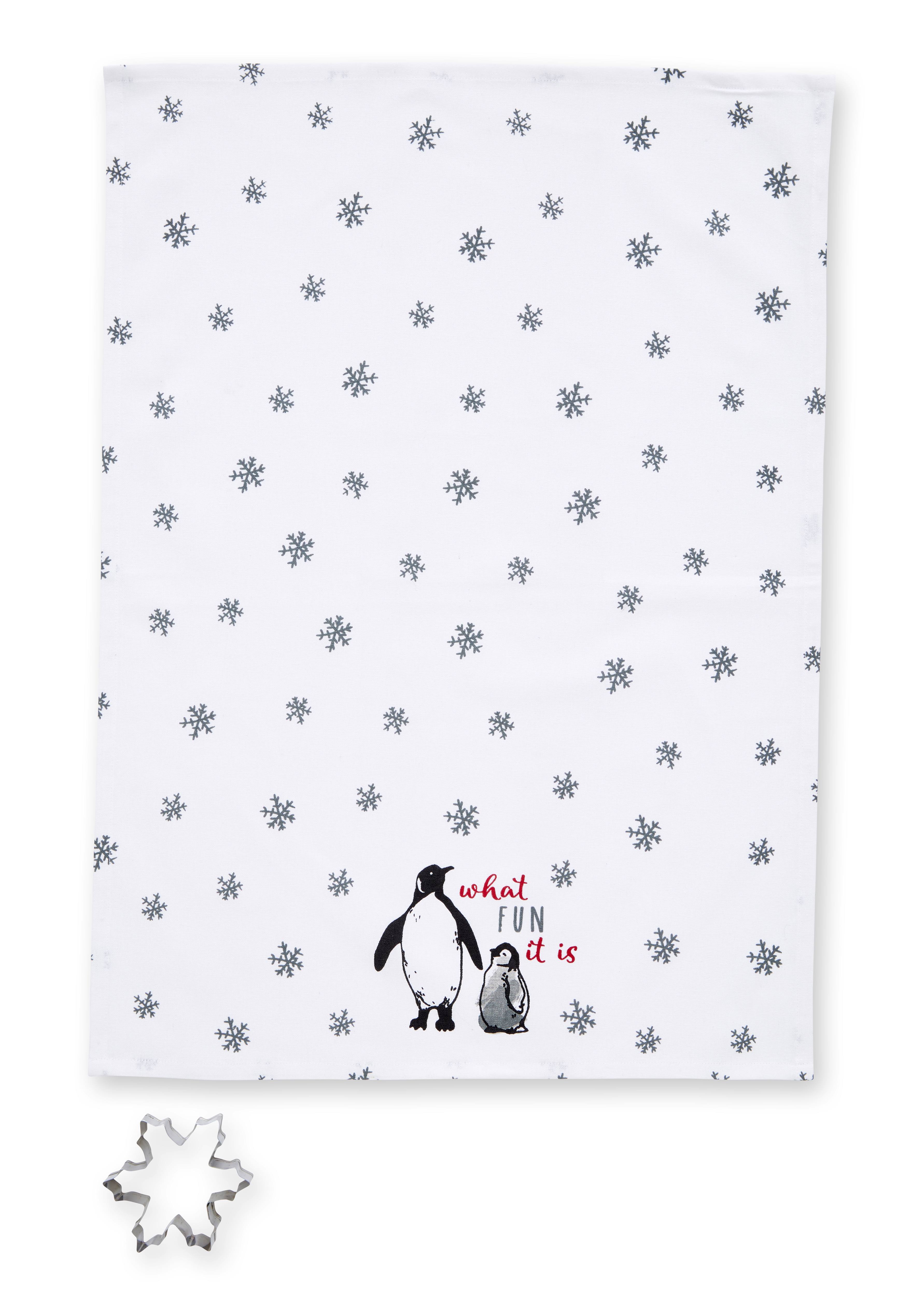 CHRISTMAS SETS -  What Fun Tea Towel & Cutter Set
