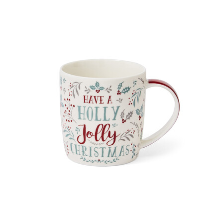 CHRISTMAS MUGS - Have A Holly Jolly Christmas Barrel Mug