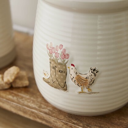 Hen House Lane Canister - Wellies & Hens