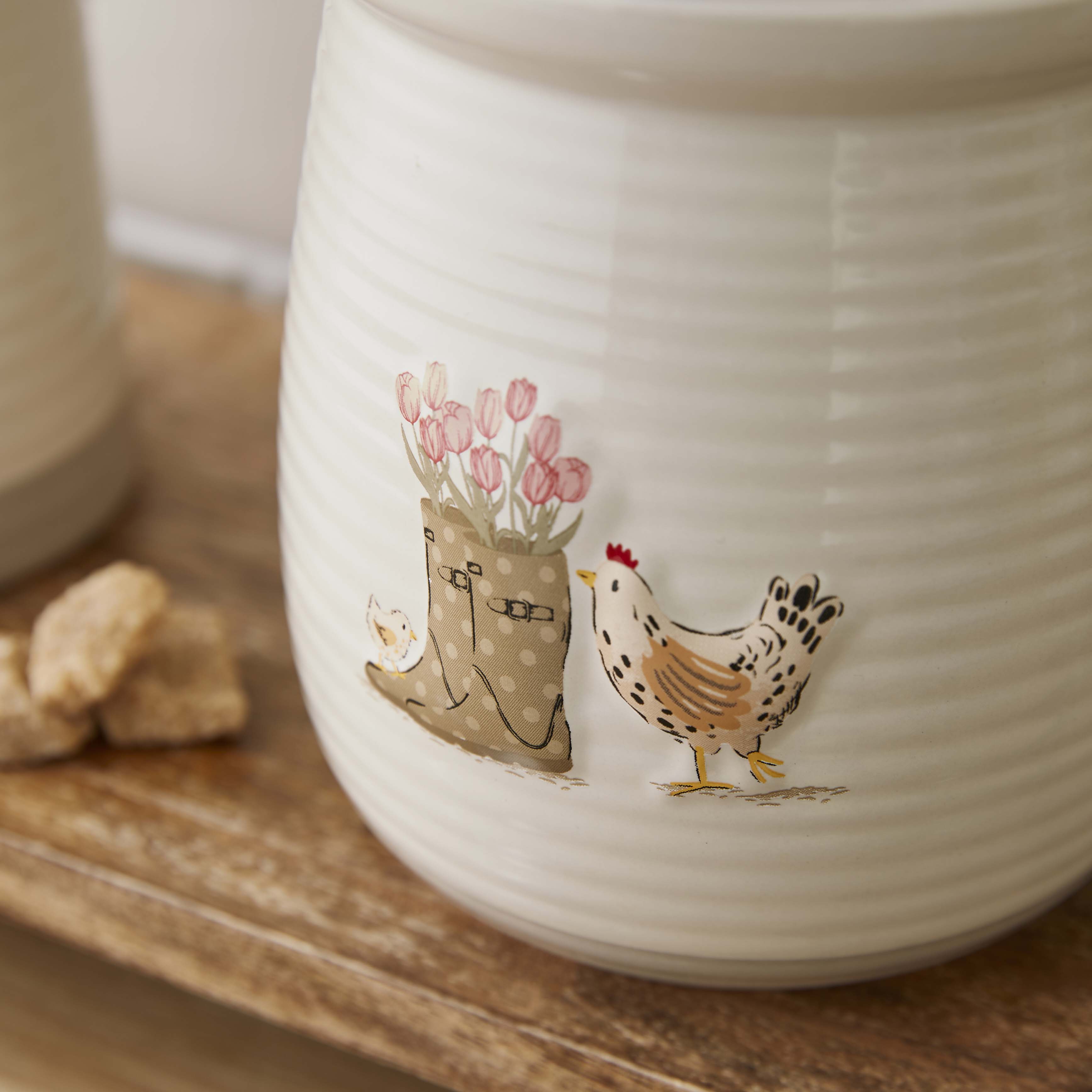 Hen House Lane Canister - Wellies & Hens
