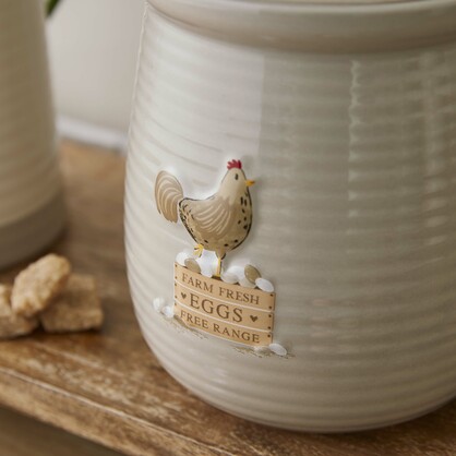 Hen House Lane Canister - Farm Fresh Eggs