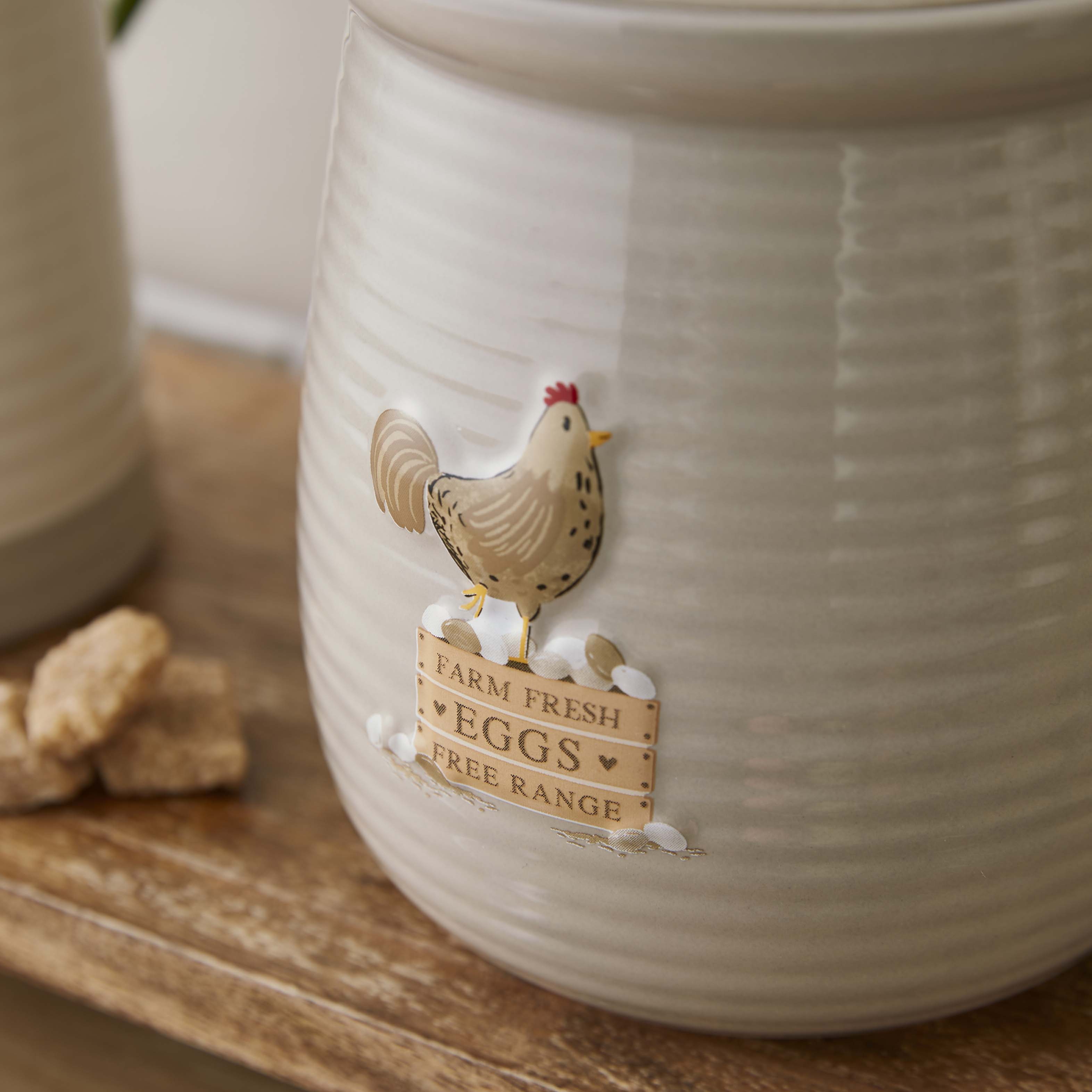 Hen House Lane Canister - Farm Fresh Eggs
