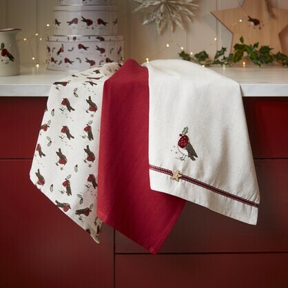 Robin's Retreat - 3 Pack Tea Towels