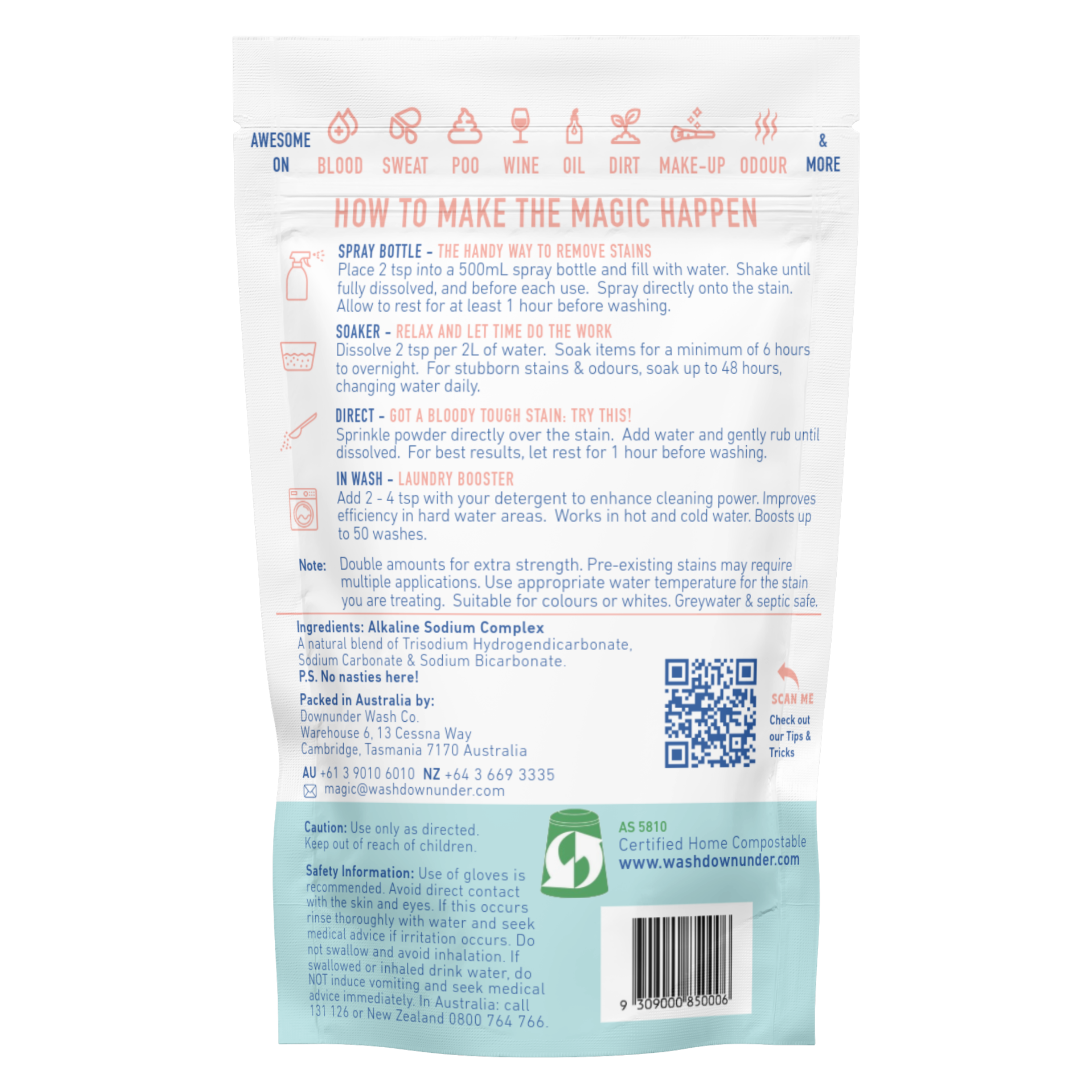 Bloody Awesome Laundry Stain & Odour Remover Powder 500g
