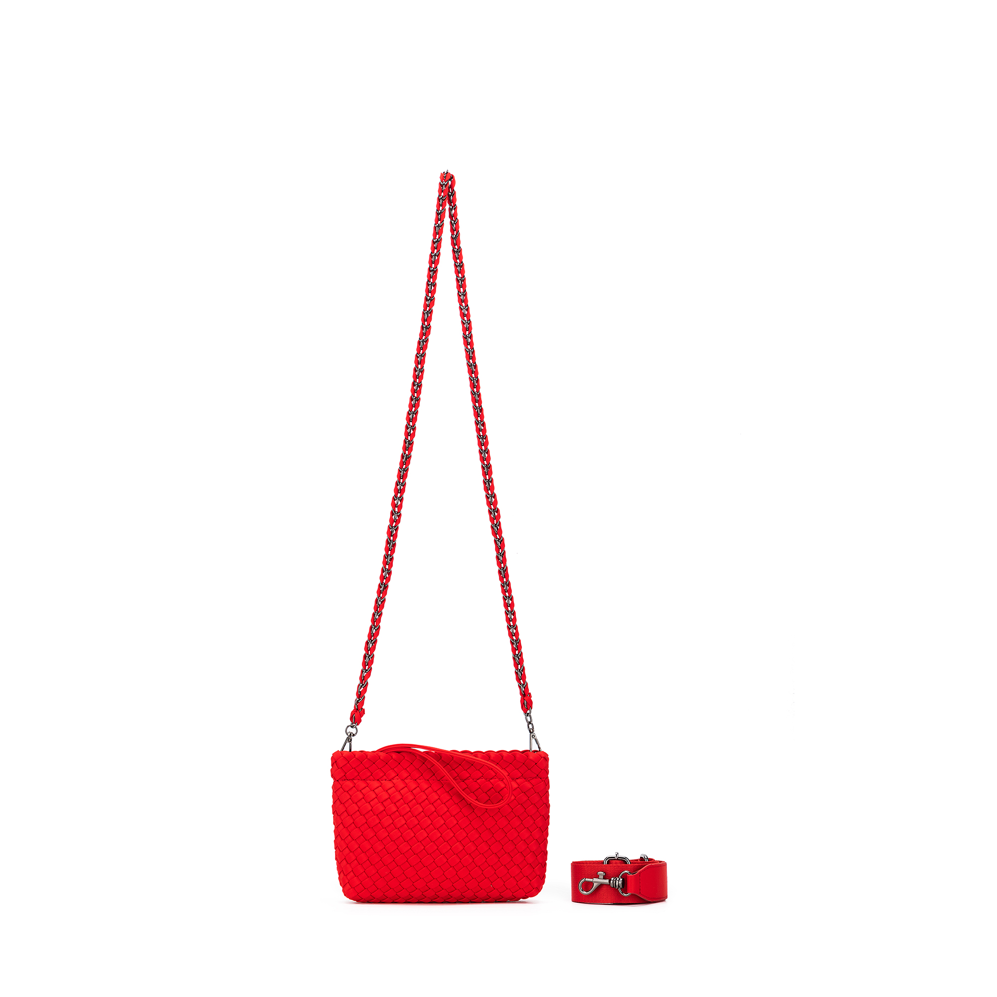 Aria Red Clutch Crossbody Bag