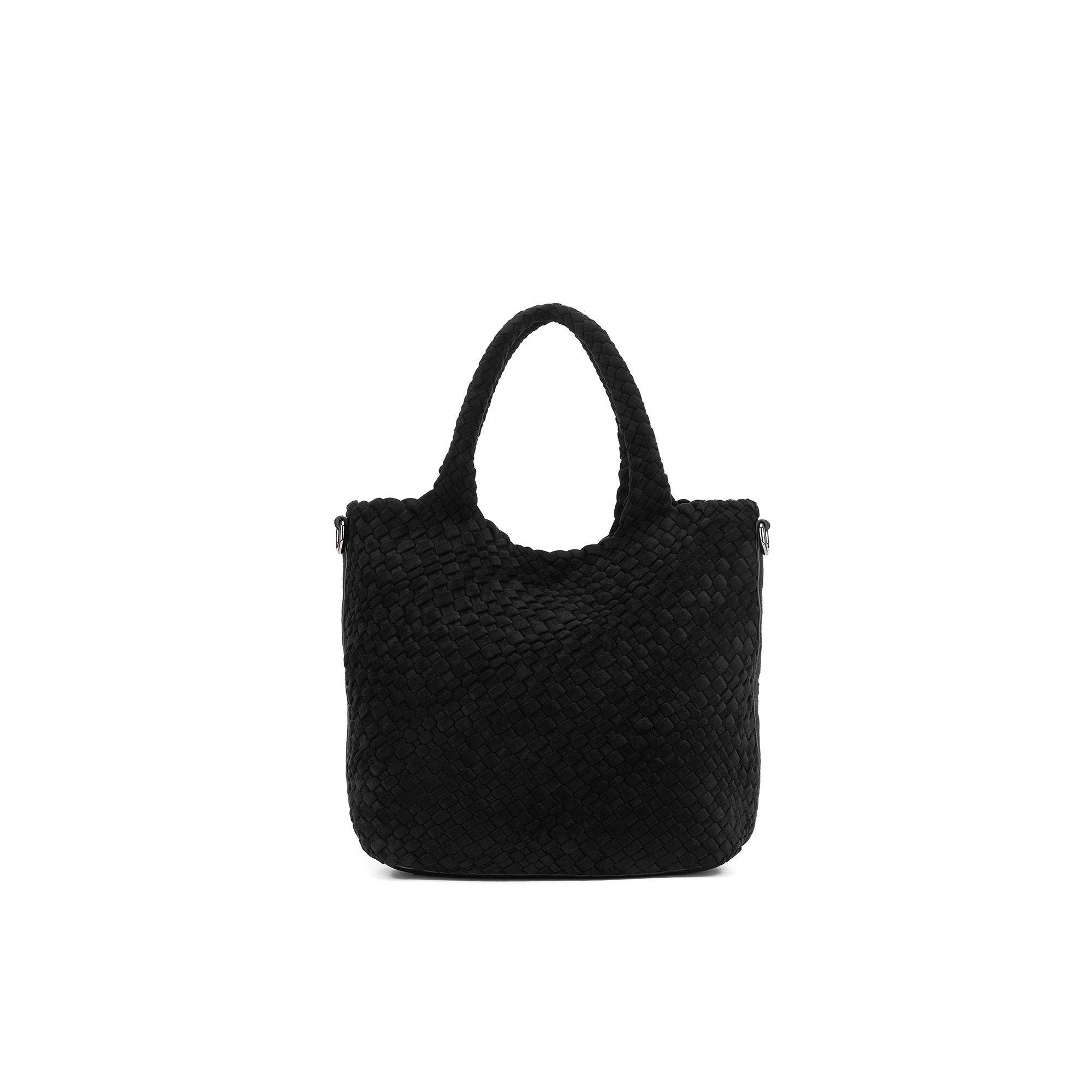 Arielle Black 2 Piece Suedette Top Handle