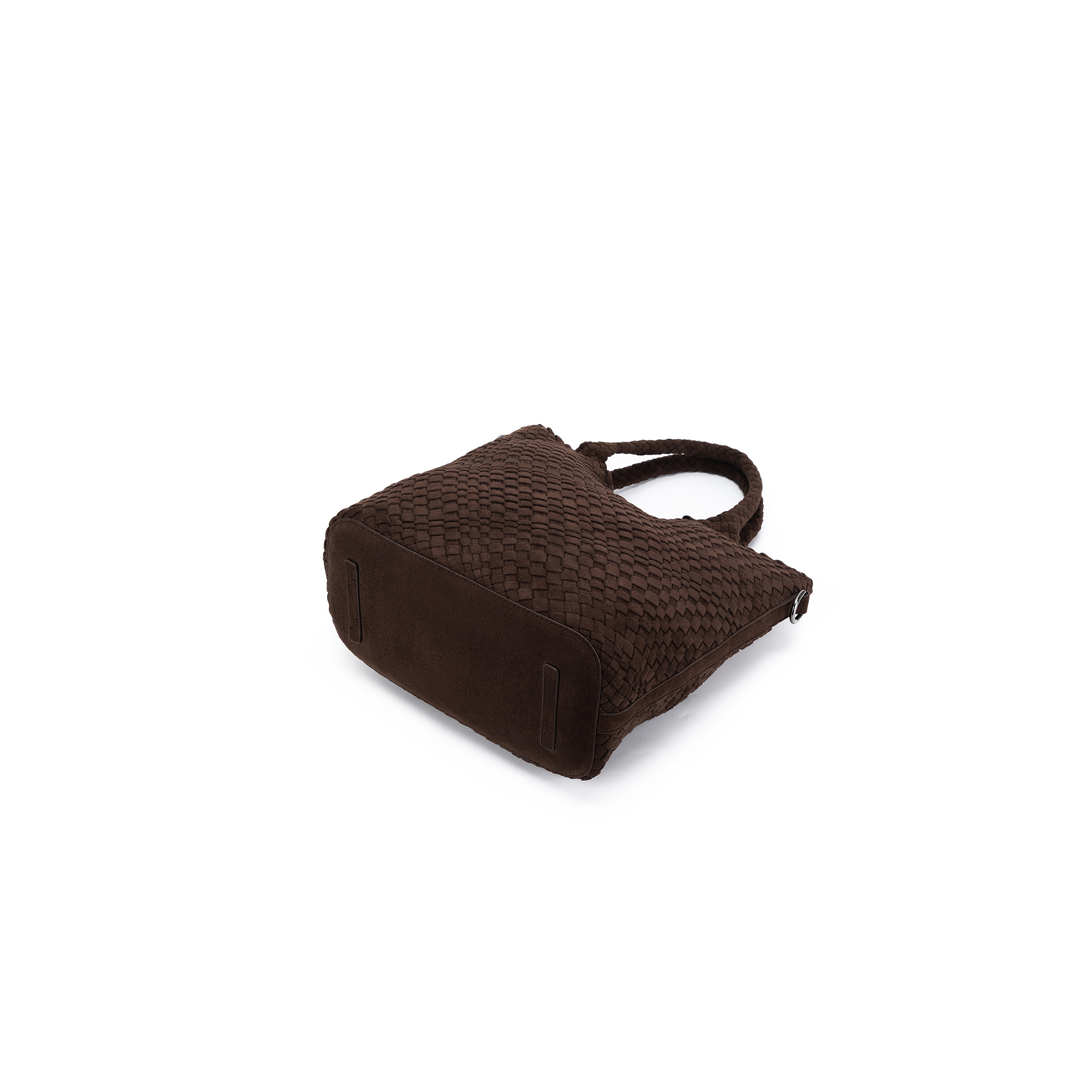 Arielle Chocolate 2 Piece Suedette Top Handle