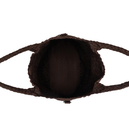 Arielle Chocolate 2 Piece Suedette Top Handle