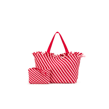 Bahama Pink/Red 2 Piece Woven Neoprene