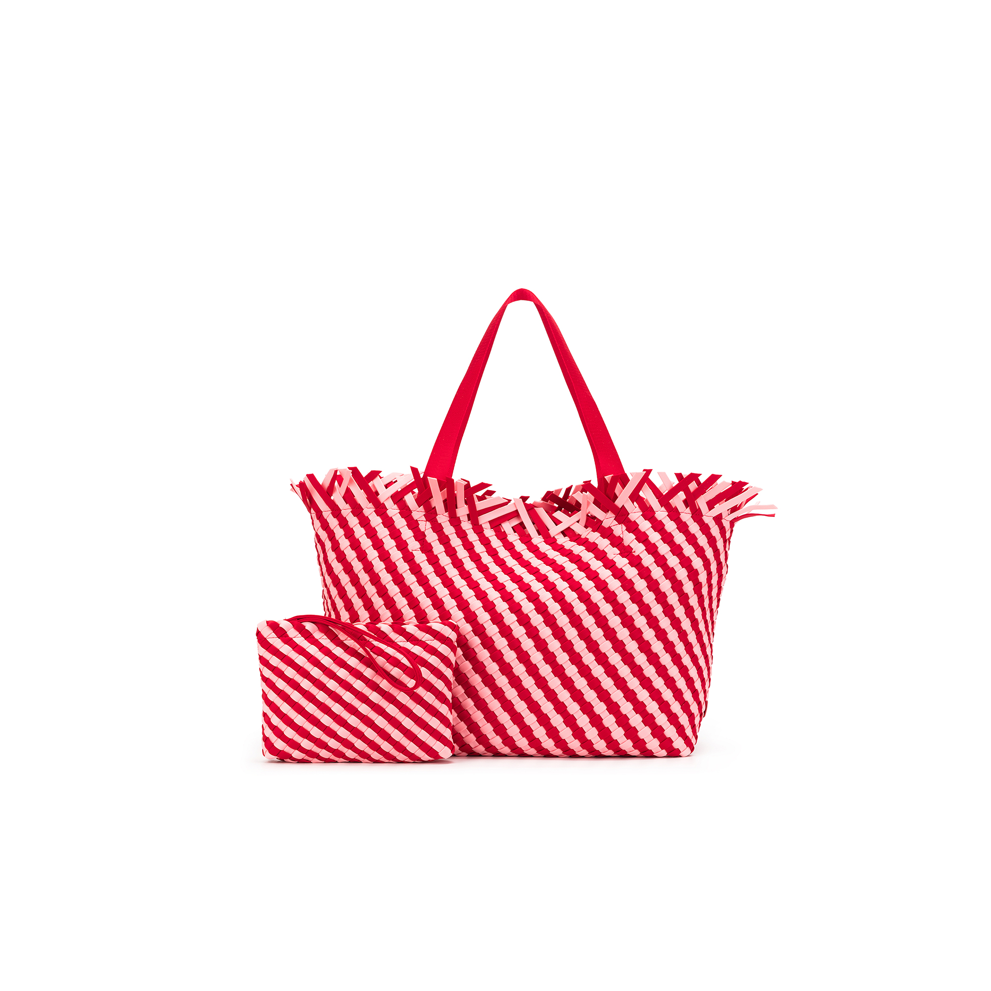 Bahama Pink/Red 2 Piece Woven Neoprene