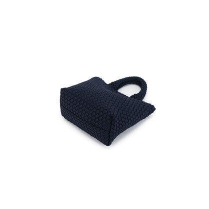 Riviera Navy 2 Piece Woven Mini Handbag