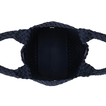 Riviera Navy 2 Piece Woven Mini Handbag