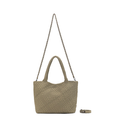 The Hamptons Light Olive NEO 2 Piece Woven Handbag